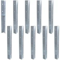 Wickey Bodenanker SolidLock 10 Stk. Winkelanker für Garantie auf Wickey Spielgeräte, für Wickey Türme & Schaukeln, - Montage durch Anschrauben & Einbetonieren -, (Wickey - Zubehör, 10-St., Grundlage für 10 Jahre Garantie von Wickey), Original-Anker f