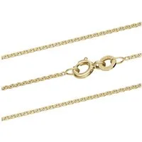 HOPLO Goldkette Goldkette Ankerkette rund Länge 36cm - Breite 1,2mm - 333-8 Karat Gold, Made in Germany