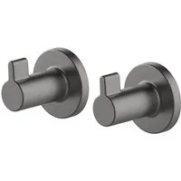 Lenz Handtuchhaken HYGGE, Badezimmer, (Packung, 2-St., 2 Stk), SIVO Anti-Fingerabdruck Oberfläche
