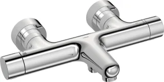 Hansa Wafü und Brausebatterie HANSAPRISMA 5810, Ausladung 180 mm verchromt, 58102301 58102301