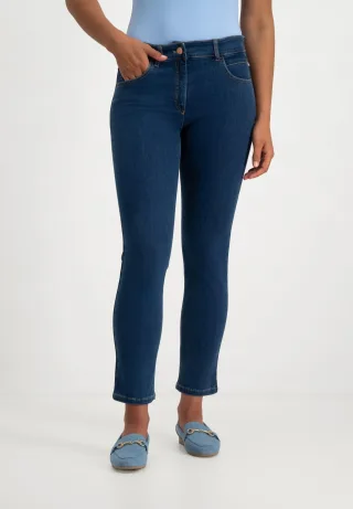 Monika Super Slim Hose | Steinblau