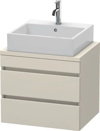Duravit DuraStyle Konsolenwaschtischunterbau wandhängend Taupe Matt 600x478x512 mm - DS530509191 DS530509191