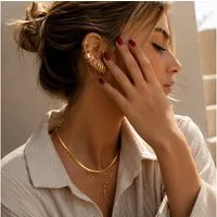 XCOAST Ohrring-Set 11-teiliges Ohr-Cuffs Set Gold – Clip-Ohrringe ohne Piercing (Inkl. Schmuckkästchen, 11-tlg., Leicht und bequem, Mix and Match)