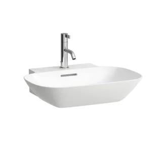 LAUFEN Waschtisch INO 560x450, 1 Hahnloch mittig, mit Überlauf, weiß, 81030.2, 8103020001041 H8103020001041