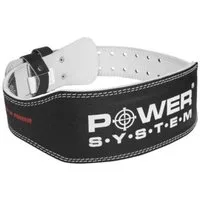 Power System Ledergürtel Gewichthebergürtel / Bodybulding / Kraftsport 3-Lagen starkes und flexibles 3-Lagen-Spaltleder.
