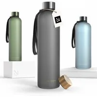 LARS NYSØM Trinkflasche Blæst, Trinkflasche mit Hydrationsskala und Trageschlaufe
