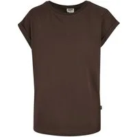 URBAN CLASSICS Kurzarmshirt Urban Classics Damen Ladies Organic Extended Shoulder Tee (1-tlg)