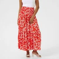 KAFFE A-Linien-Rock KAmaxi Smock Skirt