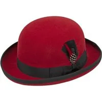 Balke Filzhut modische & knautschbare Melone Bowler mit Feder