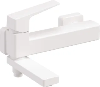 Neuesbad Serie 660 Wannenarmatur mit FOLDABLE Auslauf, Weiß NB1DEBQLA12M1