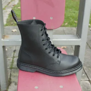 Shoezuu 8 Eye UK Zip-Boots black mono 45