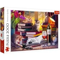 Trefl Puzzle Trefl, Katzenabend, 2000 Teile Puzzle, 2000 Puzzleteile