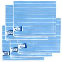 Das Blaue Wunder® BRILLANT Putztücher mit Bambusfasern, streifen- und fusselfreie Reinigungstücher (5er-Set 40x50cm, Reinigen und Trocknen auf Glas- und Spiegelflächen)