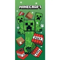 Minecraft Strandtuch TNT Creepers Strandtuch 70 x 140 cm Microfaser Badetuch, (Packung)