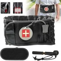 AKKEE Rücken Stützgürtel Aufblasbarer Lendenstützgürtel, Rückenstützgürtel & Bauchbandage, passend für Taille 29-49