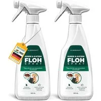 Silberkraft Insektenspray Silberkraft Flohspray für Hunde und Katzen - Anti-Floh-Spray, 500 ml, Flöhe aus dem Fell fernhalten, Made in Germany, 2-St., Repellent mit starker Wirkung, Anwendung bei akutem Befall, Repellent mit starker Wirkung, Anwendun