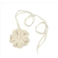 MIRROSI Taillengürtel Blume aus Echtleder zu binden, Einheitsgröße, Made in Italy Einheitsgröße (Geeignet für einen Hüftumfang bis zum ca.150 cm)