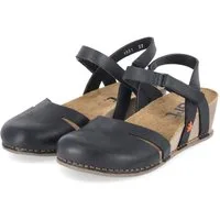 Art Art 1931 ROMA BLACK/ I LIVE Damen Glattleder black Keilsandalette