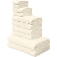 OTTO home Handtuch Set Regona, als 10 tlg Set und Serie, Premium Handtücher, 500 gr/m², Frottier (Set, 10-St), Duschtücher, Handtücher, Gästetücher, Seiftücher, 5 Jahre Garantie