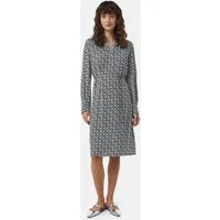 comma Midikleid Kleid Crêpe-Kleid mit Icon-Muster