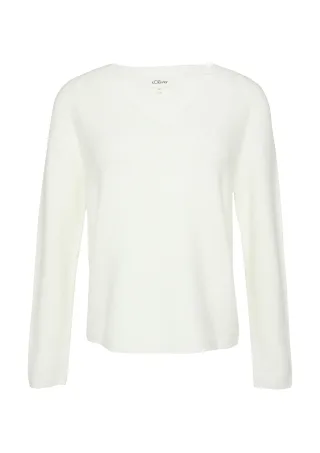 s.Oliver - Strickpullover creme - Gr. - 38