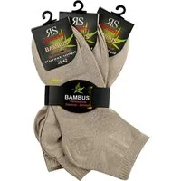 Riese Strümpfe Basicsocken Kurzschaftsocke BAMBUS (Spar-Pack, 3-Paar, 3 Paare) aus Bambus Viskose