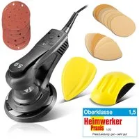 STAHLWERK Exzenterschleifer Brushless 350 W Rotationsschleifer Handschleifer Set, (1 tlg)
