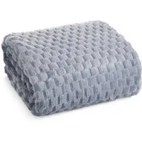 Wohndecke CINDY/6, Design91, Tolle Struktur, Waffelmuster, Weich, Karierte Decke, Karomuster