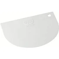 Zenker Backformen Teigschaber Teigschaberkarte Classic weiß 12 cm flexibel, Flexibles Material, bogenförmige und gerade Seite