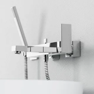 Steinberg Wanne/Brause-Einhebelmischer-Batterie Serie 160, 160.1110 1601110