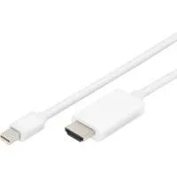Adapterkabel mini DisplayPort > HDMI 4K weiß, 2 Meter