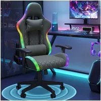 BELUPAI Gaming-Stuhl Ergonomischer Gaming Sessel mit Massagefunktion und Kopfstütze (Set, 1 St), maximale Belastbarkeit 150 kg