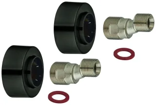 GROHE S-Anschluss 48453 1/2" x 3/4" Verstellbarkeit 7,5mm hard graphite geb., 48453AL0 48453AL0