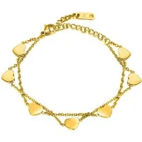 Kim Johanson Armband 7 Herzen (1-tlg), aus Edelstahl, verstellbar