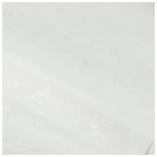 Damast "Ranke" mit Fleckschutz, ivory