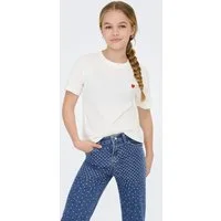 KIDS ONLY Kurzarmshirt KOGMAIKEN LIFE CROPHEART SS TOP JRS NOOS mit kleinem Herzchenmotiv auf der Brust