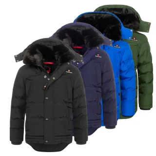 Höhenhorn Bergoo Kinder Winter Jacke Jungen Quilted Steppjacke Gefüttert 116 Blau