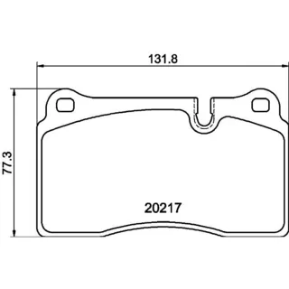 Hella Bremsbel?ge vorne Land Rover Range Rover 3 8DB355013-201