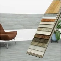 Hexim Vinylboden, Vinyldielen 0,97m² selbstklebend PVC Wandverkleidung Bodenbelag Holzoptik 91x15cm Paneele für Wand & Boden Holzdielen grau (7 Dielen Frosted Maple - 6301-3)