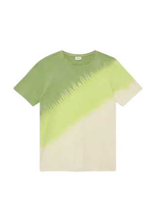 s.Oliver - T-Shirt grün/beige/mehrfarbig - Gr. - 176