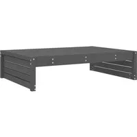 vidaXL Hocker, Gartenhocker Grau 120x80 cm Massivholz Kiefer