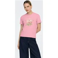 ONLY Kurzarmshirt ONLAMBERDINE S/S PRINT TOP BOX JRS Baumwolle, regular fit, Rundhals
