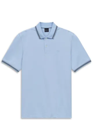 bugatti - Herren Polo 1/2 Arm hellblau - Gr. - L
