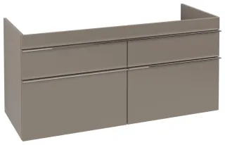 Villeroy & Boch Waschtischunterschrank Venticello 1253x590x 502mm 4 Ausz. Waschbecken mittig Taupe A93001VM
