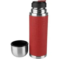 Emsa Thermoflasche Senator Sleeve, Silikonmanschette, Safe Loc Verschluss, dicht, 12h heiß, 24h kalt
