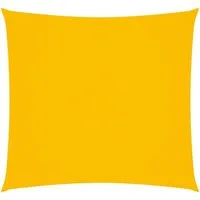 vidaXL Sonnensegel Sonnensegel Oxford-Gewebe Quadratisch 2x2 m Gelb, (1-tlg)
