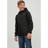 Jack & Jones Junior Steppjacke JJEMULTI ideal für Übergang, winddicht, gesteppt unifarben, modisch, regular fit, Kapuze