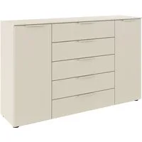 rauch Schubkastenkommode Flipp Schubladenkommode Wäscheschrank Schrank (Breite 160/180 cm mit 4 Einlegeböden), 2-türig mit 5 Schubladen und Soft-Close-Funktion in zwei Breiten