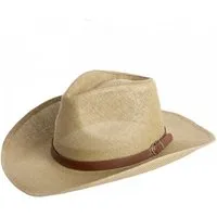 Caspar Cowboyhut HT009 Herren Hut mit braunem Gürtelband