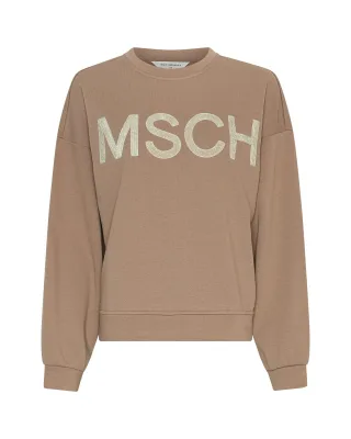 msch copenhagen - MSCHMela Briena MSCH Sweatshirt Mountain T Oatm - Gr. - L
